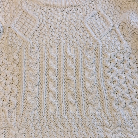 cropped cream sweater - Picture 3 of 6
